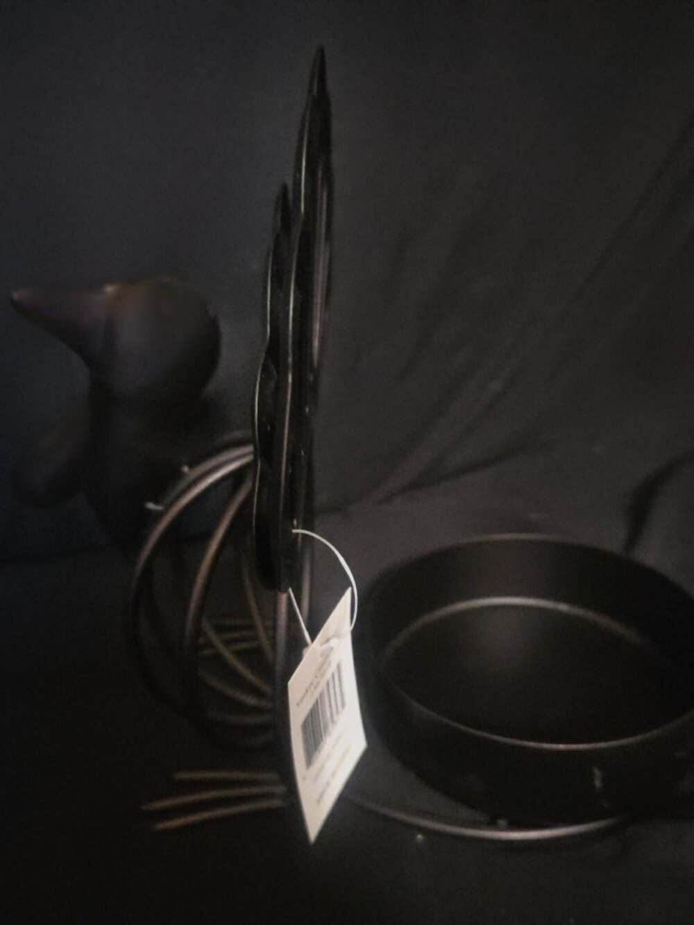 Yankee Candle Metal Turkey Candle Holder NWT Matte Black Thanksgiving Fall Decor - Picture 6 of 7